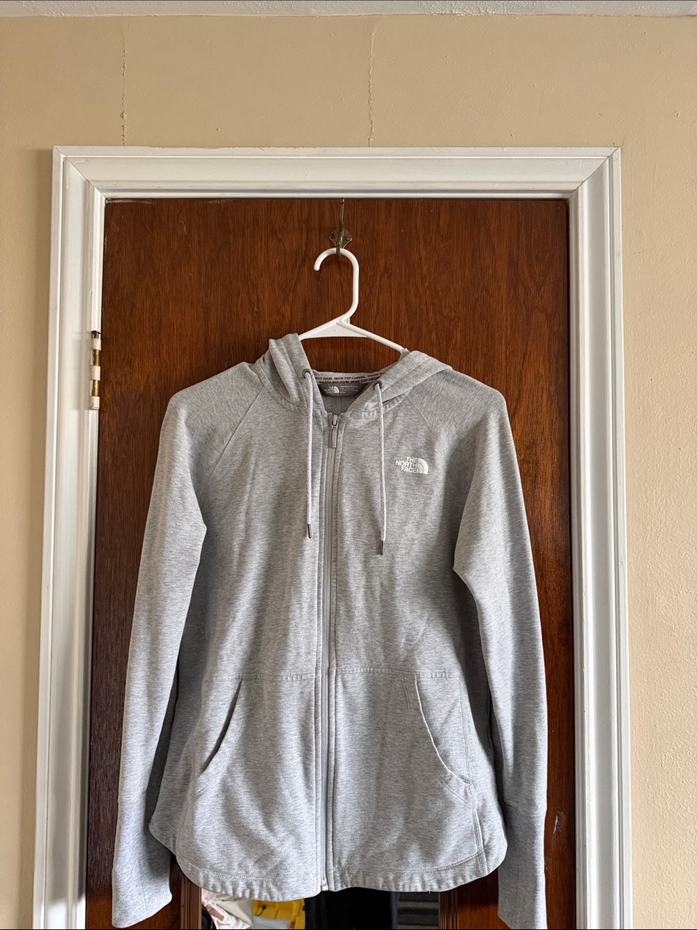 The North Face Heather Gray Full-Zip Hooded Jacket